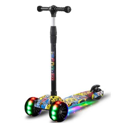 China Plastic Foldable Children's Pedal Scooter 3 Wheel Scooter for 2-5 Years for sale