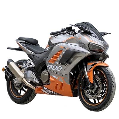 China Motocicletas todoterreno Hy Refrigerado por agua 400cc Motocicleta eléctrica de carreras de doble cilindro en venta