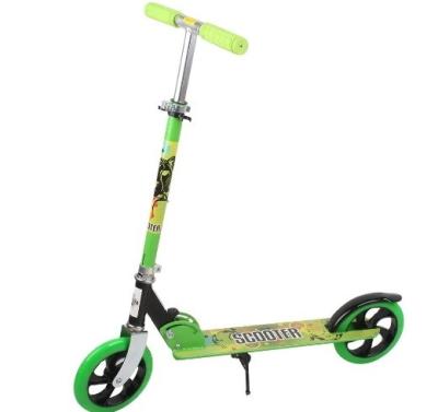 China Adult Folding Kick Scooter Portable Foldable Planar Wheel Device With 2 200mm Wheels for sale