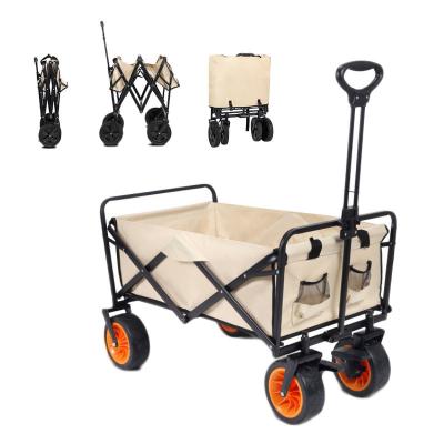 China Collapsible Outdoor Garden Park Utility Wagon for Kids and Beach Load Capacity 50kg for sale