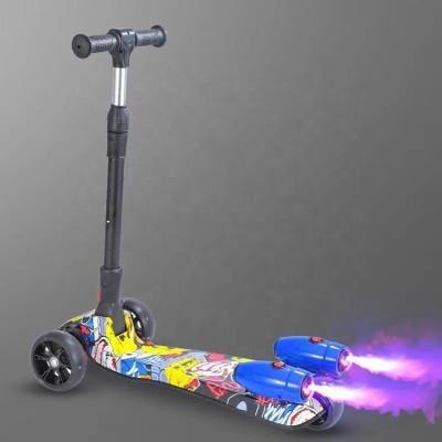 China Certificado CE incluido Blanco ABS Kids Kick Electric Drifting Scooter con luz en venta