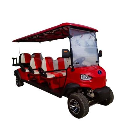 China Electric Golf Cart for Lake Horse Tour 7-8 Seater Golf Tour Car Electric Cart for sale