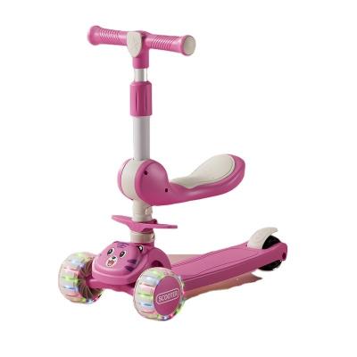 Chine Taille réglable 2024 Best-seller 3 roues flashing enfants scooter pliable avec musique enfants scooter kick à vendre