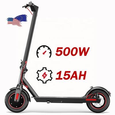 China US EU Popular Foldable 10 inch Air Tyre Scooter with 500w Brushless Motor 36v 15aH for sale