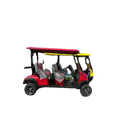 China DOT Golf Buggy Elektrowagen mit 2400 mm Radstand und 5 6 Sitzplätzen CE Golfwagen Reifen zu verkaufen