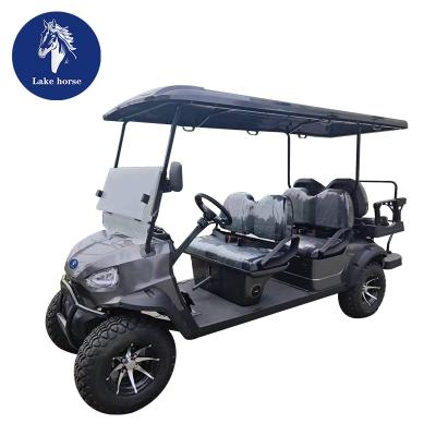 China Carritos eléctricos de golf para 6 pasajeros 48V/72V Batería de litio y posición de cola incluida en venta