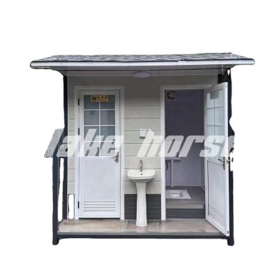 China Public Portable Mobile Toilet with Shower Hysun Light Steel Structure Construction for sale