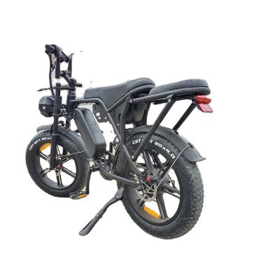 China Nivel de resistencia al agua IP54 7 velocidades OUXI V8 Bicicleta eléctrica de doble batería en venta