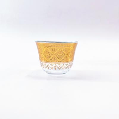 China Sustainable Luxury Cawa Mug Tea Cup With Stunning Arabic Tea Cup Design for sale