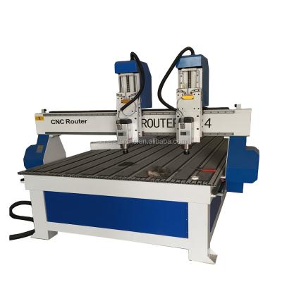 China Woodworking CUTTING AND ENGRAVING Double Axis CNC Cutter Wood Router Machinery in India Price for sale