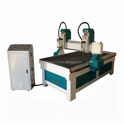 China Woodworking CUTTING AND ENGRAVING Dual Heads 3D CNC Router Multi Axis 3D CNC Router / CNC / Automatic Wood Carving Machine for sale