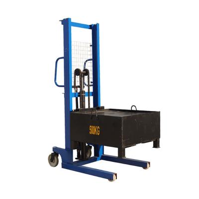 China Portable Hydraulic Manual Channel Hand Stacker For Warehouse for sale