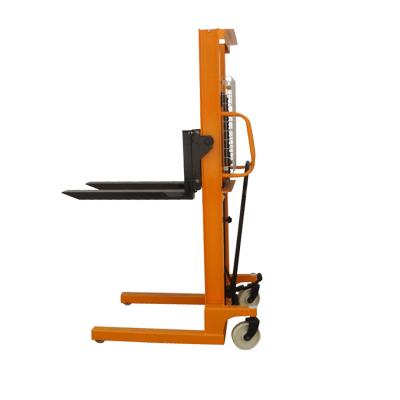 China Construction material stores 1-2ton hand pallet pump truck,manual stacker /hand operated forklifts/manual hydraulic forklift for sale