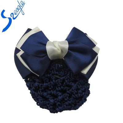 China High Quality 100% Polyester Printing Satin Hair Accessories Wholesale Women Hair Barrettes for sale