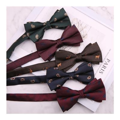 China Adult Bowtie Floral Butterfly Bowties For Men Business Wedding Jacquard Woven Classic Dobby Fashion Mens Bow Ties Suits Scarves Bowties for sale