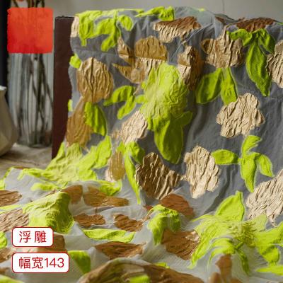 China Anti-static heavy jacquard fabric for dress fashion location jacquard fabric 3D pattern jacquard fabric for sale