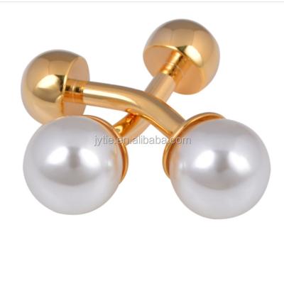 China Fashionable and casual trendy gold plated man's cufflinks for sale