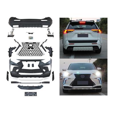 China Auto Accessories Car Industry Auto Accessories Front Rear Bumper Facelift ABS Wide Body Kit For TOYOTA RAV4 2020 for sale