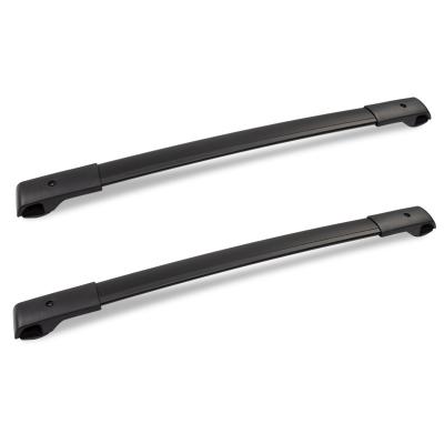 China Automotive Aftermarket New Arrival Roof Railing Design Aluminum Black Roof Rail Bars For Subaru Crosstrek 2013-2017 for sale