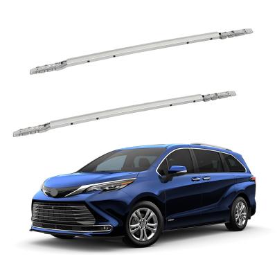 China Car Aluminum Alloy Sliver Auto Luggage Rack Side Rails For TOYOTA SIENNA Roof Frame 2019- for sale