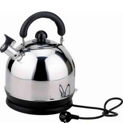 China 360 Degree Large Base 4.0L Rotation Stainless Steel Electric Dinner Whistling Kettle for sale