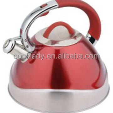 China Sustainable European 3.0L Color Painting Stainless Steel Whistling Kettle for sale