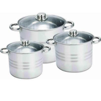 China 6pcs Stainless Steel Sustainable Stock Cooking Pot, Supply for BOHMANN, ROYALTY LINE for sale