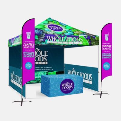 China Flame Retardant custom design outdoor folding gazebo 5x5ft advertising tents ro Portable Pop Up Tent Canopy Outdoor Tent for Trade Show Event for sale