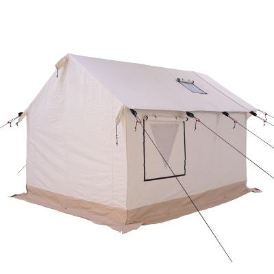 China Camouflage/Field Game factory Custom Inflatable Tents Family Party Glamping Tent house outdoor Camping Air Pole Oxford Tent for sale