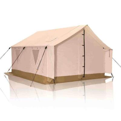 China Camouflage/Field Game Popular in the Middle East Waterproof Inflatable Tent with Canvas Inflatable Outdoor Camping Family Tent for sale