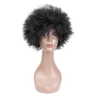 China Real Hair Afro Wave ZP LONGFOR Female Hair Wigs Hot Sale African Afro Real Head Wig for sale