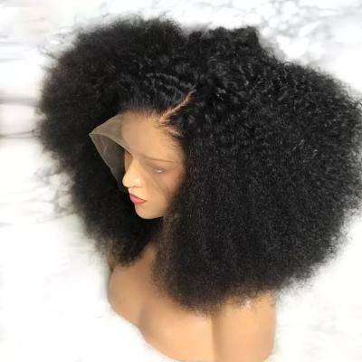 China Afro Wave HQ Wig For Colored Women 13*4 Lace Front Short Hair Afro Kinky Curly Wig for sale