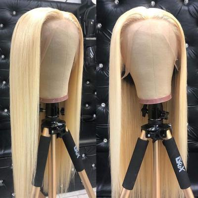 China ZP LONGFOR Real Hair Piano 13x6 Female Color P4/27 Color P4/27 Full Lace Wig 613 Color Straight T-Shaped Wig for sale