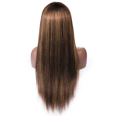 China Body Wave HQ Fashion Piano Color Wig Long Hair Women Straight Wig for sale