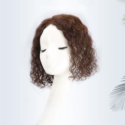 China 13x15cm Simulation Virgin Chiense Hair Bun Popular Curly Hair ZP LONGFOR Curly Scalp Hair Piece Topper for sale