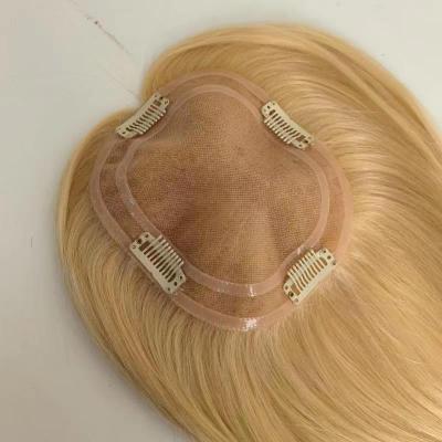 China HQ Straight Clip On Mono Top Hairpiece Brazilian Hair Women Hairpiece Replacement for sale