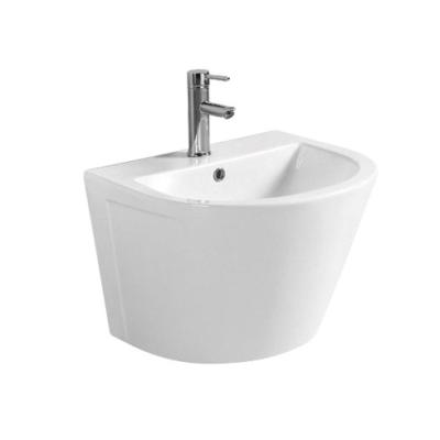 China Affordable Double-stream Wall Hanging Best-selling White Ceramic Basin Chinese Basin for sale