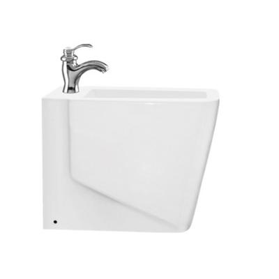 China Factory Direct Modern White Ceramic Cistern Floor Standing Bidet Hidden Durable Ceramic Bidet for sale