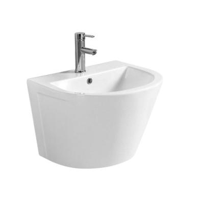 China Wholesale Modern Hanging Wash Basin Wall Hung Small Ceramic Sinks Bathroom Wash Basin for sale