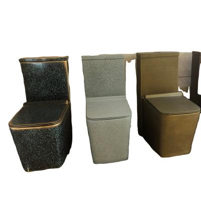 China Double-flow Wholesale High-end Atmosphere European And American Washdown Bathroom Rimless Flush One-piece Toilet for sale