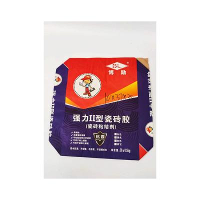 China Recyclable Wholesale Customized Paper Bags 20gk Ceramic Tile Glue Packaging Bag for sale