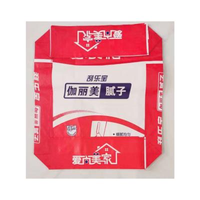 China Recyclable Competitive Price Customized Design PP Woven Putty Powder Packaging Bag for sale