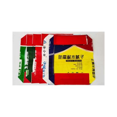 China 20kg Recyclable Hot Selling Custom PP Woven Valve Sack Putty Powder Packaging Bag for sale