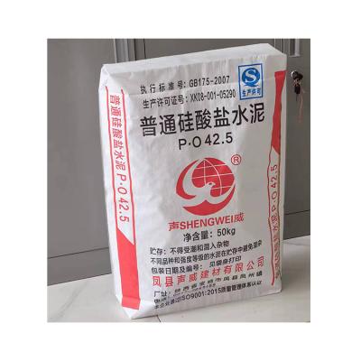 China Recyclable Hot Sale PP Woven Block Bottom Polypropylene Bags Suitable Cement 50kg Valve Bag for sale