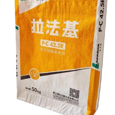 China Recyclable hot sale 50kg cement valve bag paper bag packing plastic pp valve bag for sale