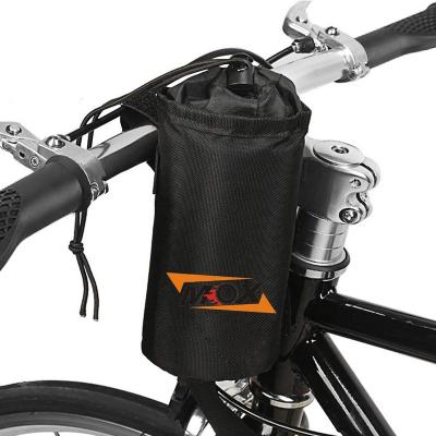 China Storage During Mountain Bike Water Bottle Holder Bag Bike Handlebar Stem Mount Recycling Bag for sale