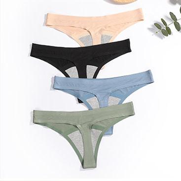 China Breathable Customize Recycles Period Panties Period Underwear Bamboo 3 Layers Leak Proof Panties Menstrual Thong Cullote for sale