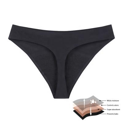 China Breathable Woman 4 Layers Seamless Period Underwear Menstrual Period Panty Absorbent Panties for sale