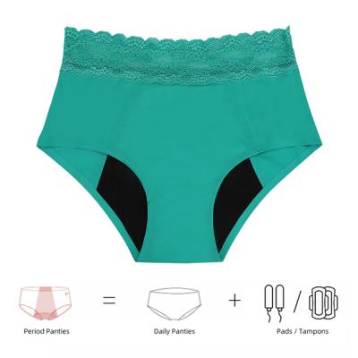 China Full Panties Front To Top Menstrual Panties Heavy Absorb Antibacterial Menstrual Cycle Panties 4 Layers Period Panties for sale