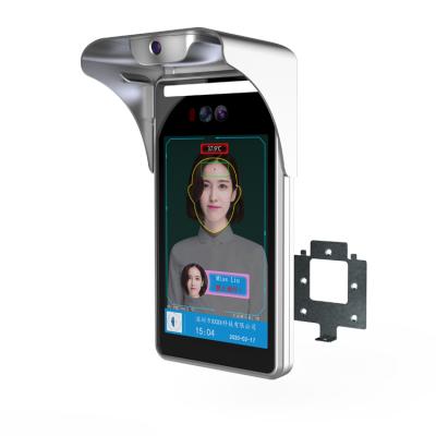 China Smart Temperature Measurement Face Recognition Biometric Dynamic Camera Lock Door Acess Control With Thermal Scanner for sale